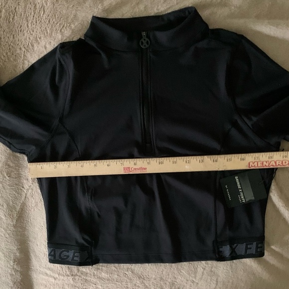NWT Savage X Fenty black Cropped Half-zip top 3X - Picture 8 of 10